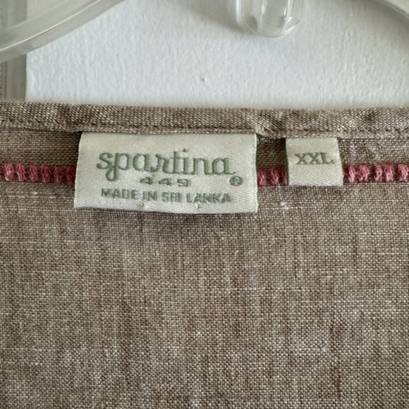 Spartina 449 Linen Embroidered Dress - Picture 9 of 10